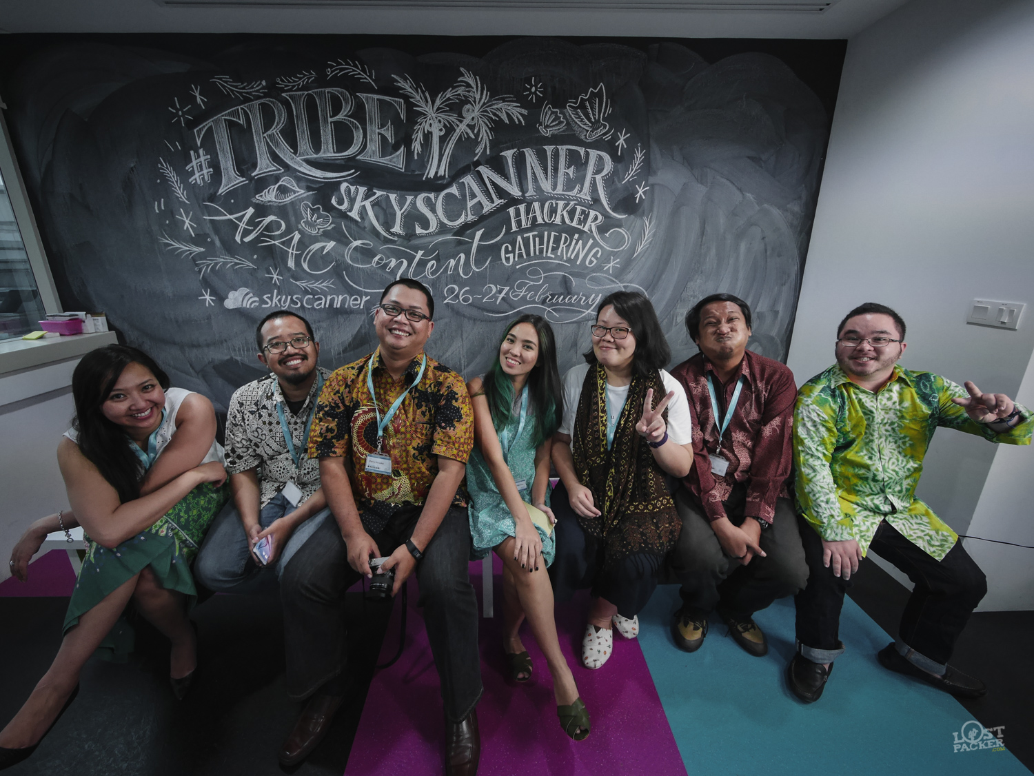 Indonesia Team with batik